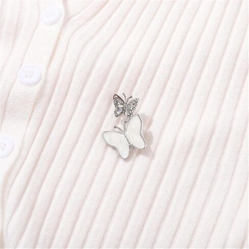 AFSJEEP Cartoon Animal Enamel Pin Beautiful Butterfly Metal Crystal Rhinestones Badge Brooch Fashion Temperament Clothes Bag Accessories Jewelry Women Gift, Metal, no gemstone in Kuwait