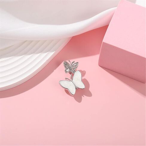 AFSJEEP Cartoon Animal Enamel Pin Beautiful Butterfly Metal Crystal Rhinestones Badge Brooch Fashion Temperament Clothes Bag Accessories Jewelry Women Gift, Metal, no gemstone in Kuwait