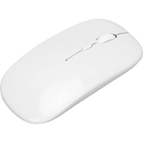 Hilitand Bluetooth Mouse,Portable 800-1200-1600DPI Adjustable,Ergonomic Mute Smart Ultra‑Thin Gaming Computer Laptop PC Mice,for Office Home Business (White)