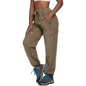 PINSPARK Women's Hiking Pants Black