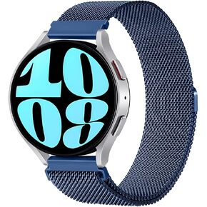 Milanese for Samsung Galaxy Watch 7/6/5/4/FE Band 40mm 44mm/Galaxy Watch 6 classic 47mm 43mm/4 classic 46mm 42mm,20mm Watch Band Magnetic Mesh Metal Strap for Amazfit Bip U Pro/GTS/Active 2