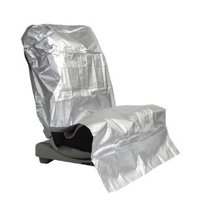 Baby Car Seat Sun Shade Cover,Water Resistant Sun Shade Cover Infant Car Seats Heat Protector,3-Layer with UV Protection,Designed for Easy Use and Dust Protection(Silver Elastic)
