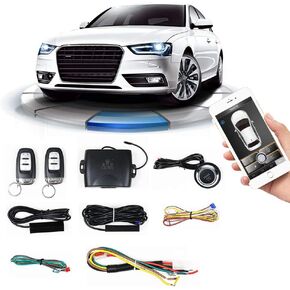 PKE Universal Car Remote Engine Start One Key Engine Start Keyless Entry for Car Key or App Control Thanksgiving
