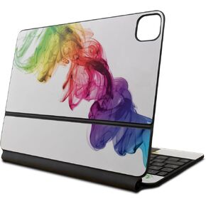Skin Compatible with Apple Magic Keyboard for iPad Pro 13‑inch (M4) 2024 - Rainbow Smoke - Premium 3M Vinyl Protective Wrap Decal Cover - Easy to Apply | Crafted in The USA by MightySkins