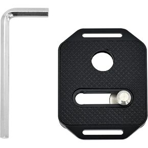 RETO Quick Release Plate TPM-01 with 1/4"-20 Screw - QD System and Arca Swiss System Compatible, Applicable for Kodak Camera Strap and Camera Strap with QD Sling Swivel, Side Strap Hole Available