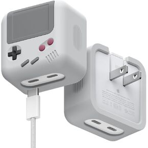 elago W5 Premium Silicone Cover Compatible with 35W Dual USB-C Port Compact Power Adapter, Scratch Resistant, High Protection with Precise Cut-Out [35W Dual Adapter Not Included] [Light Grey]