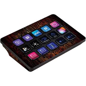 MightySkins Skin Compatible with Elgato Stream Deck MK.2 - Wooden Floral | Protective, Durable, and Unique Vinyl Decal wrap Cover | Easy to Apply, Remove, and Change Styles | Made in The USA