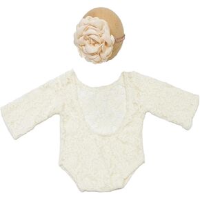Newborn Photography Outfits Girl Newborn Photography Props Lace Romper Infant Photo Shoot Outfits Girls Photo Props