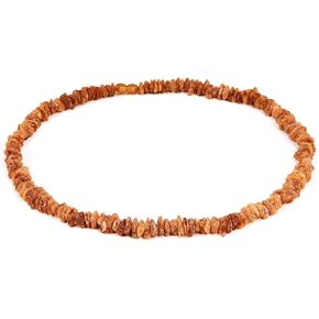 AMBERAGE Natural Baltic Amber Necklace for Women - Hand Made from Raw/Certified Baltic Amber Beads(2 sizes) (21.7)