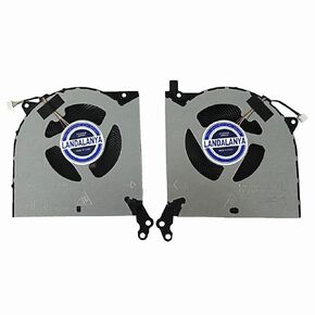Replacement New Laptop CPU and GPU Cooling Fan for Lenovo Legion 5i Legion 5 15IMH05H Y7000P R7000 2020H Y550-15E (DC12V 0.8A) Series DFS2400125Q0T FN50 DFSCK22115181Q FN51 5F10S13914 Fan