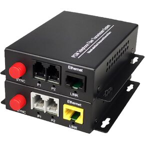 8 Channels POTS Telephones and Ethernet Over Fiber Optic Media Converters Extenders, Singlemode up 20Km Multimode 500M,Support Called id, Ring and Fax -Uncompressed No Delay A Set