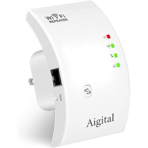 WiFi Extender Wireless WiFi Signal Booster for Home, 300Mbps 2.4GHz WiFi Range Extenders Wireless Internet Repeater with Ethernet Port, Multiple Device Support & Full Coverage, Easy Setup