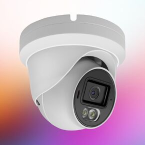 كاميرا IP للأمان بالألوان الكاملة بدقة 5 ميجابكسل، كاميرا أمان 3K PoE IP Dome مع إضاءة مزدوجة ذكية، تحدث في اتجاهين، رؤية ليلية 98 قدمًا، زاوية واسعة 110 درجة، مقاومة للماء IP66، هيكل معدني كامل، اكتشاف الإنسان/المركبة