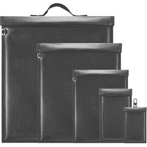 4 Pack Faraday Bags, Faraday Bag for Laptops & Tablets & Phones & Car Keys, Anti-Tracking Faraday Key Fob Protector, Waterproof & Fireproof Faraday Bag (2000℉), RFID Signal Blocker Faraday Pouch in Kuwait