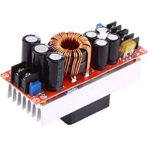30A 1500w DC DC Boost Module,10 60V to 12 97V Voltage Step Up Converter Boost CC CV Power Supply Module,100V/210A Low Resistance MOS