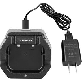 TIDRADIO TD-H3 Desktop Charger USB Charger Cable with US Adapter for TD-H3 Two Way Radio Walkie Talkies