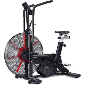leikefitness Fan Exercise Bike Upright AirBike Indoor Cycling Stationary Bicycle with Unlimited Air Resistance System,Heart Rate Compatibility and Tablet Holder for Home Cardio Workout