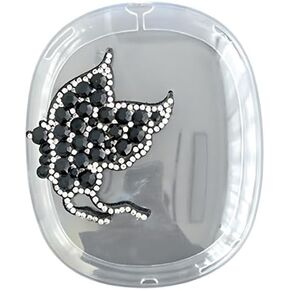Compatible with AirPods Max Case Cover,Cute Butterfly Bow Luxurious Design,Clear Crystal Glitter Shining Bling Diamonds Case for AirPod Max Suitable for Ladies Girls Gifts (Pink)