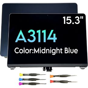 15.3" for MacBook Air Retina A3114 LCD Screen Display LED Assembly Silver Space Grey Starlight Midnight Color (Midnight)