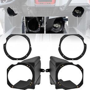 Under Dash Speaker Pods for RZR PRO XP 20-24, Dashboard Speaker Enclosure Holders with Adapter Brackets for Polaris RZR PRO XP/XP4/PRO R/Turbo R 2020-2024 Accessories(Support 6.5" Speakers)