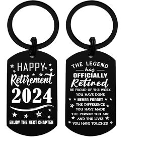 Happy Retirement Gifts for Women Men 2024- the Legend Retired Keychain- Personalized Retirement Gift Ideas for Teacher Boss Doctor Police Firefighter Nurse Coworker