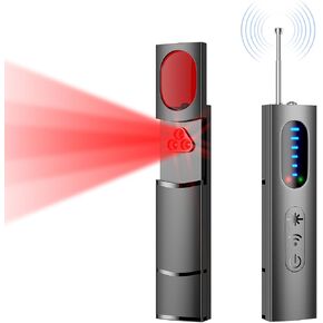 Hidden Camera Detector, Spy Detector, Camera Finder, Anti Spy Detector, 5 Levels Sensitivity 5 Modes, 25H Working Time for Airbnb Office Bathroom