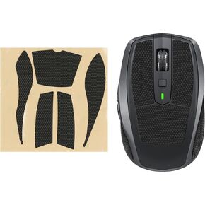 kwmobile Mouse Grip Tape Compatible with Logitech MX Anywhere 2S Grip Tape - Non-Slip Faux Leather - Black