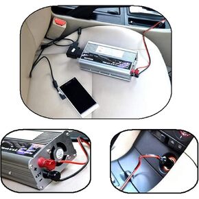 Portable Car Charger 1200W WATT DC 24V to AC 110V Car Power Inverter Converter Transformer Power Supply