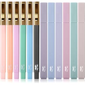 Mr. Pen- Aesthetic Highlighters and Pens No Bleed, 12 Pack, Assorted Color Bible Highlighters No Bleed, Black Ink Bible Pens, Highlighter Pens, No Bleed Highlighters for Bibles, Bible Pens