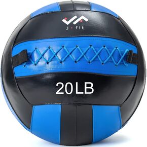 JFIT Wall Ball, 12 LB, Blue/Black