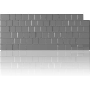 Kuzy Premium Keyboard Cover Skin for 2024 MacBook Air Keyboard Cover 15 inch, MacBook Pro Keyboard Cover 14 16 inch TPU, Space Grey