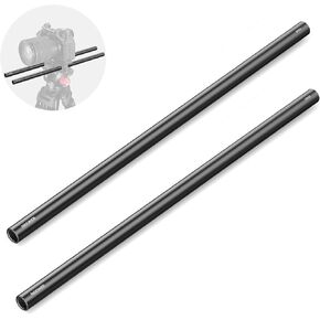 NEEWER 15mm Rod (8"/20cm Long, 2 Pack), Aluminum Alloy Extendable 15mm Extension Rods for 15mm LWS Rod Rail System Shoulder Rig Video Rig Baseplate, SR022