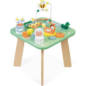 Janod Wooden Pretty Meadow Activity Table - 21.1" Tall - Ages 12 Months+ - J05327 in Saudi Arabia