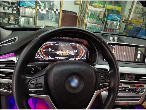 SHZSR 12.3 بوصة شاشة LCD للسيارة عداد الوسائط المتعددة قمرة القيادة الرقمية، لسيارات BMW 5 6 7 Series 5 Series GT 2009-2017، ترقية واجهة مختلفة CIC NBT in Kuwait