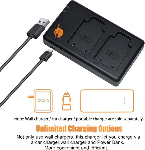 DSTE Replacement for 2X LI-40B Battery + Rapid Dual Battery Charger with Micro USB Cable Compatible Olympus D-630 725 IR-300 FE-150 160 230 Camera as LI-42B NP-45 KLIC-7006 EN-EL10 D-Li108 in Saudi Arabia