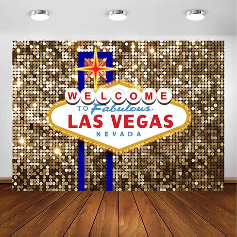 خلفية حفلة Avezano Las Vegas لتزيين أعياد الميلاد مرحبًا بكم في Las Vegas رائع كازينو ليلة البوكر حفلة التصوير الفوتوغرافي خلفية الذهب الفاخرة حفلة موسيقية زي اللباس حفلة Photobooth (7x5ft) in Kuwait