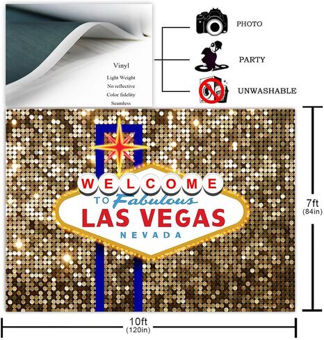 خلفية حفلة Avezano Las Vegas لتزيين أعياد الميلاد مرحبًا بكم في Las Vegas رائع كازينو ليلة البوكر حفلة التصوير الفوتوغرافي خلفية الذهب الفاخرة حفلة موسيقية زي اللباس حفلة Photobooth (7x5ft) in Kuwait