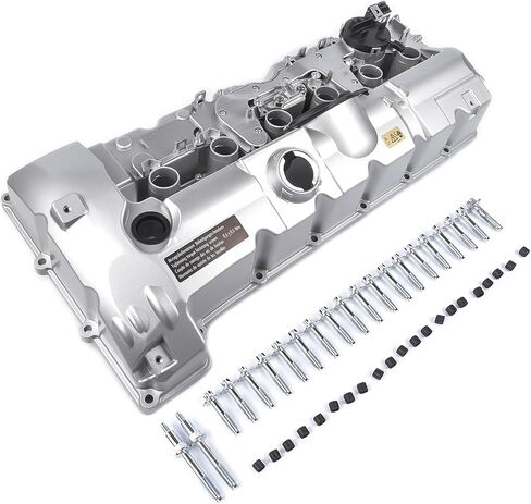 11127552281 N52 Engine Valve Cover with Oil Cap & Gaskets & Bolts Replacement for 2007-2013 BMW N52 E70 E82 E85 E90 E91 Z4 X3 X5 128i 328i 528i GELUOXI in Saudi Arabia