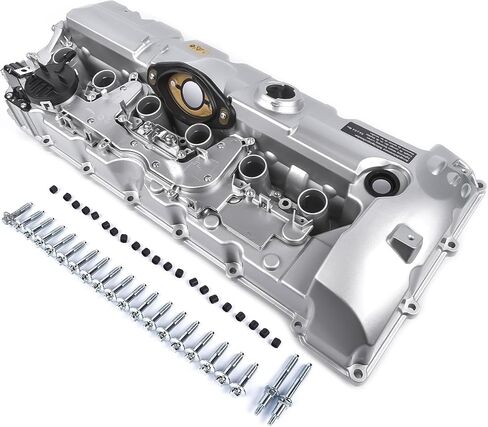 11127552281 N52 Engine Valve Cover with Oil Cap & Gaskets & Bolts Replacement for 2007-2013 BMW N52 E70 E82 E85 E90 E91 Z4 X3 X5 128i 328i 528i GELUOXI in Saudi Arabia