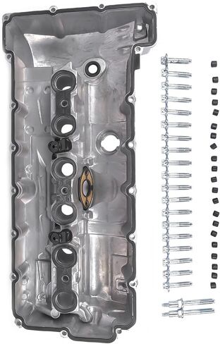 11127552281 N52 Engine Valve Cover with Oil Cap & Gaskets & Bolts Replacement for 2007-2013 BMW N52 E70 E82 E85 E90 E91 Z4 X3 X5 128i 328i 528i GELUOXI in Saudi Arabia