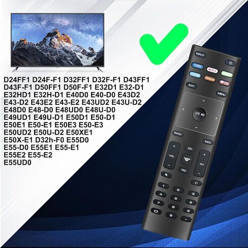 XRT136 Remote Control Compatible with Vizio TV D40f-G9 D50x-G9 D24h-G9 in Saudi Arabia