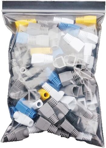lasenersm 50 قطعة شبكة إيثرنت RJ45 كابل موصل غطاء شبكة كريستال غطاء حماية الرأس الأحذية غطاء رأس كريستال غمد (متعدد الألوان) in Saudi Arabia