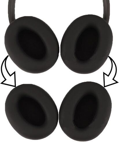 Adhiper Silicone Ear Pads Cover Protector for Sony WH-CH720N Headphone Cushions,Sweat-Proof and Washable Ear Cushions Cover for Sony WH-CH720N/710N/700N Headphone(Black) in Saudi Arabia