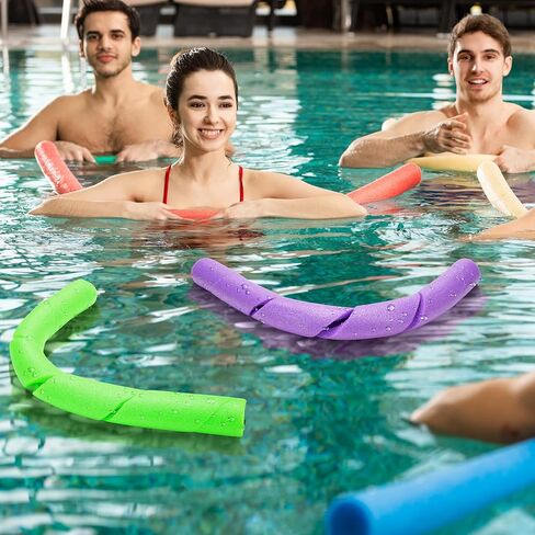 6 Pcs Swim Pool Noodles 27.5 Inch Hollow Swimming Pool Noodle Bulk Tube Pipe Wrap Insulation for Swimming Floating Craft Projects Padding Bumper(Multicolor) in Saudi Arabia