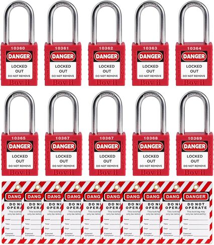 Loto Locks -2 Yellow Lockout Lock，Keyed Different, 2 Keys Per Lock, OSHA Compliant Lockout Lagout Lock. in Saudi Arabia