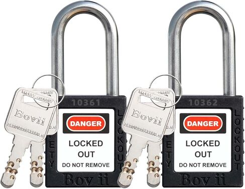 أقفال Loto -2 قفل أصفر، مفتاحان مختلفان، مفتاحان لكل قفل، قفل Lagout متوافق مع OSHA. in Kuwait