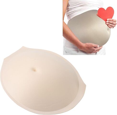 بطن حامل وهمي، لون البشرة بطن وهمي قابل للتنفس من 1 إلى 5 أشهر زي ملء الأداء الخفيف للعروض، والإعلان، ونموذج فستان الأمومة، والتدريب الطبي in Kuwait
