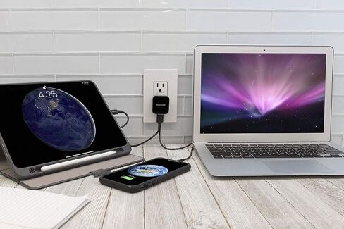 Philips Wall Charger Charging Kit, 2 Port, 12W, USB-A to Lightning Cable, for iPhone 12/11/Pro/Max/XS/XR/X/8, Ipad Pro, Samsung Galaxy S21/S10/S9/Plus, Google Pixel 5/C/3/2/XL, Black, DLP6212V/37 in Saudi Arabia
