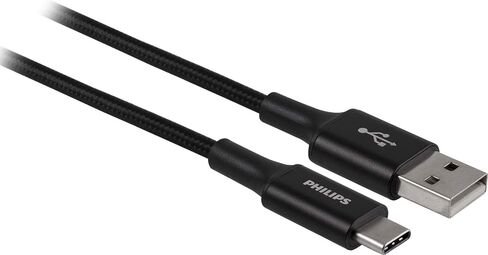 Philips Wall Charger Charging Kit, 2 Port, 12W, USB-A to Lightning Cable, for iPhone 12/11/Pro/Max/XS/XR/X/8, Ipad Pro, Samsung Galaxy S21/S10/S9/Plus, Google Pixel 5/C/3/2/XL, Black, DLP6212V/37 in Saudi Arabia