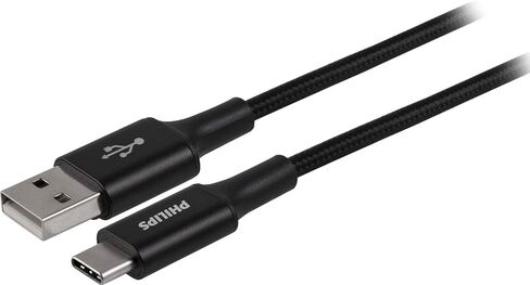 Philips Wall Charger Charging Kit, 2 Port, 12W, USB-A to Lightning Cable, for iPhone 12/11/Pro/Max/XS/XR/X/8, Ipad Pro, Samsung Galaxy S21/S10/S9/Plus, Google Pixel 5/C/3/2/XL, Black, DLP6212V/37 in Saudi Arabia